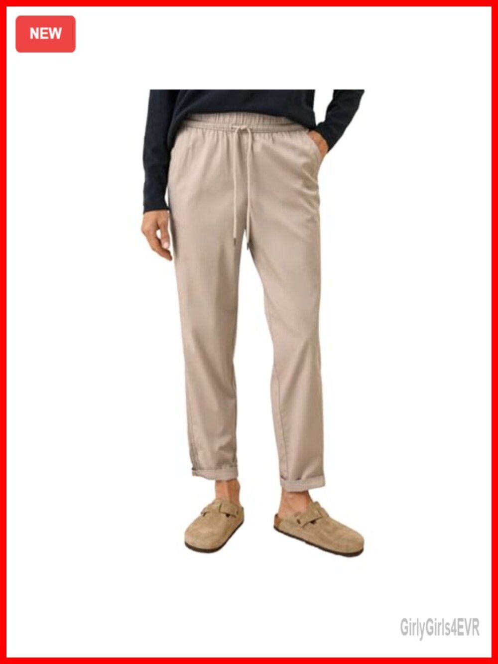 Pact Organic Cotton Drawstring Pants Tapered High Rise Relaxed Sweatpants